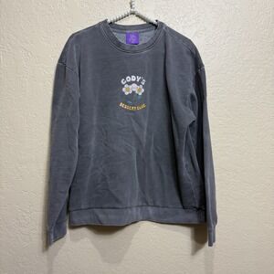 Cody Ko Dessert Club Gray Crewneck Sweat Shirt Size Medium